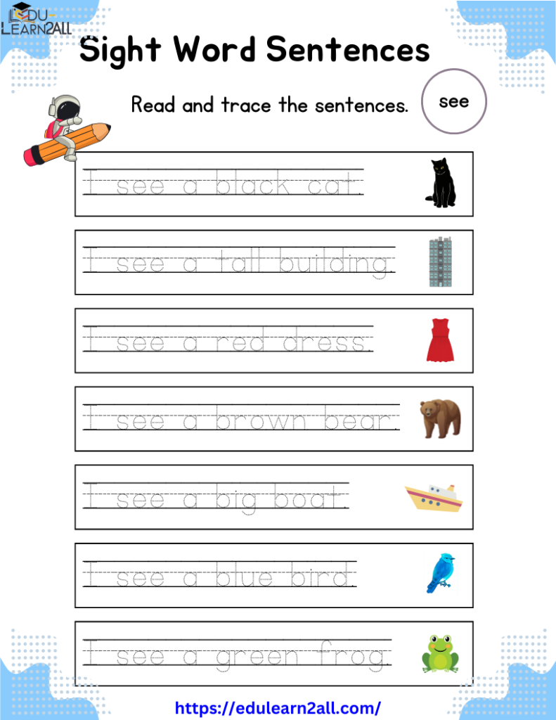 Kindergarten worksheets English