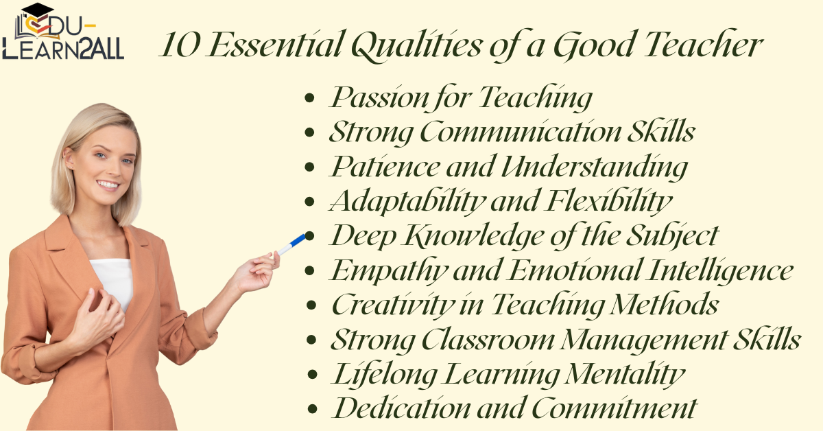 Qualities of a Good Teacher
