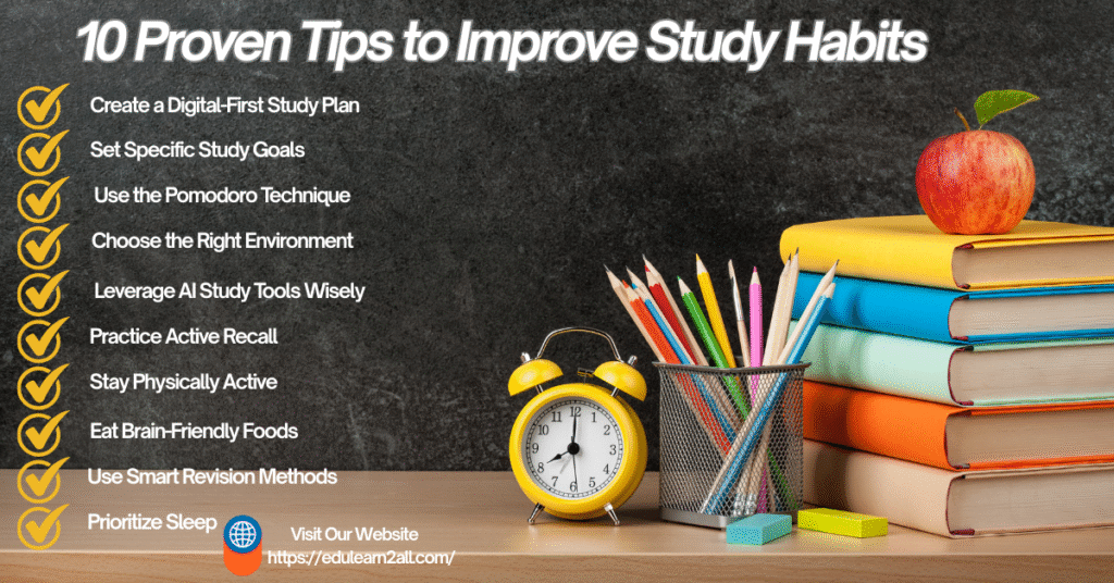 10 Proven Tips to Improve Study Habits in 2025