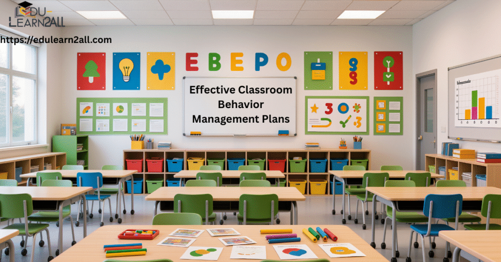 Effective Classroom Behavior Management Plans